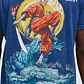 Polera De Manga Corta Wu-Tang Clan Shaolin Style Oversize Azul Marino – Original – Talla L - Miniatura 1