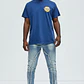 Polera De Manga Corta Wu-Tang Clan Shaolin Style Oversize Azul Marino – Original – Talla L - Miniatura 2