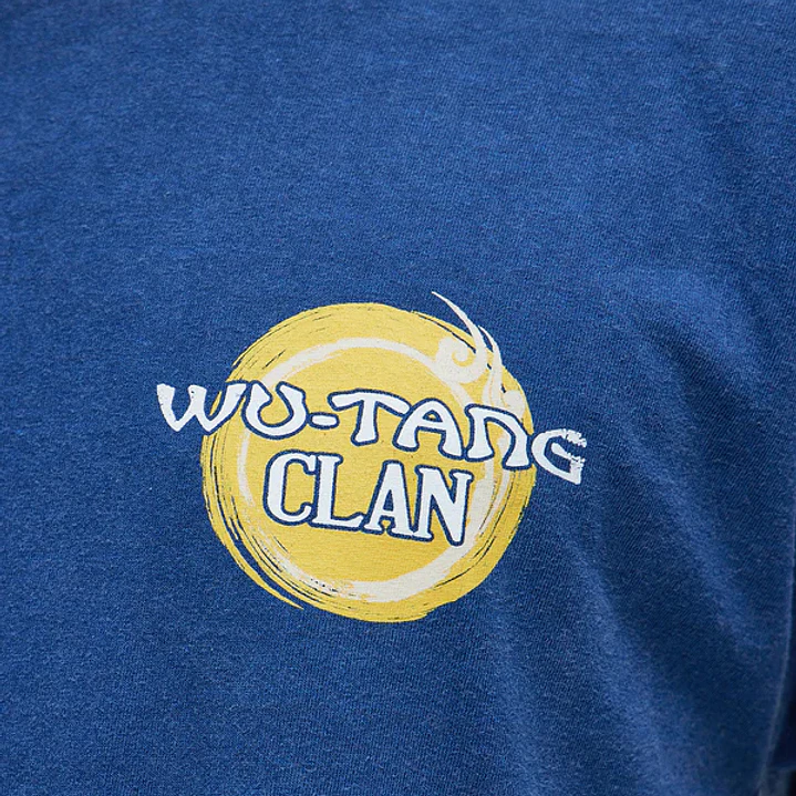 Polera De Manga Corta Wu-Tang Clan Shaolin Style Oversize Azul Marino – Original – Talla L 3