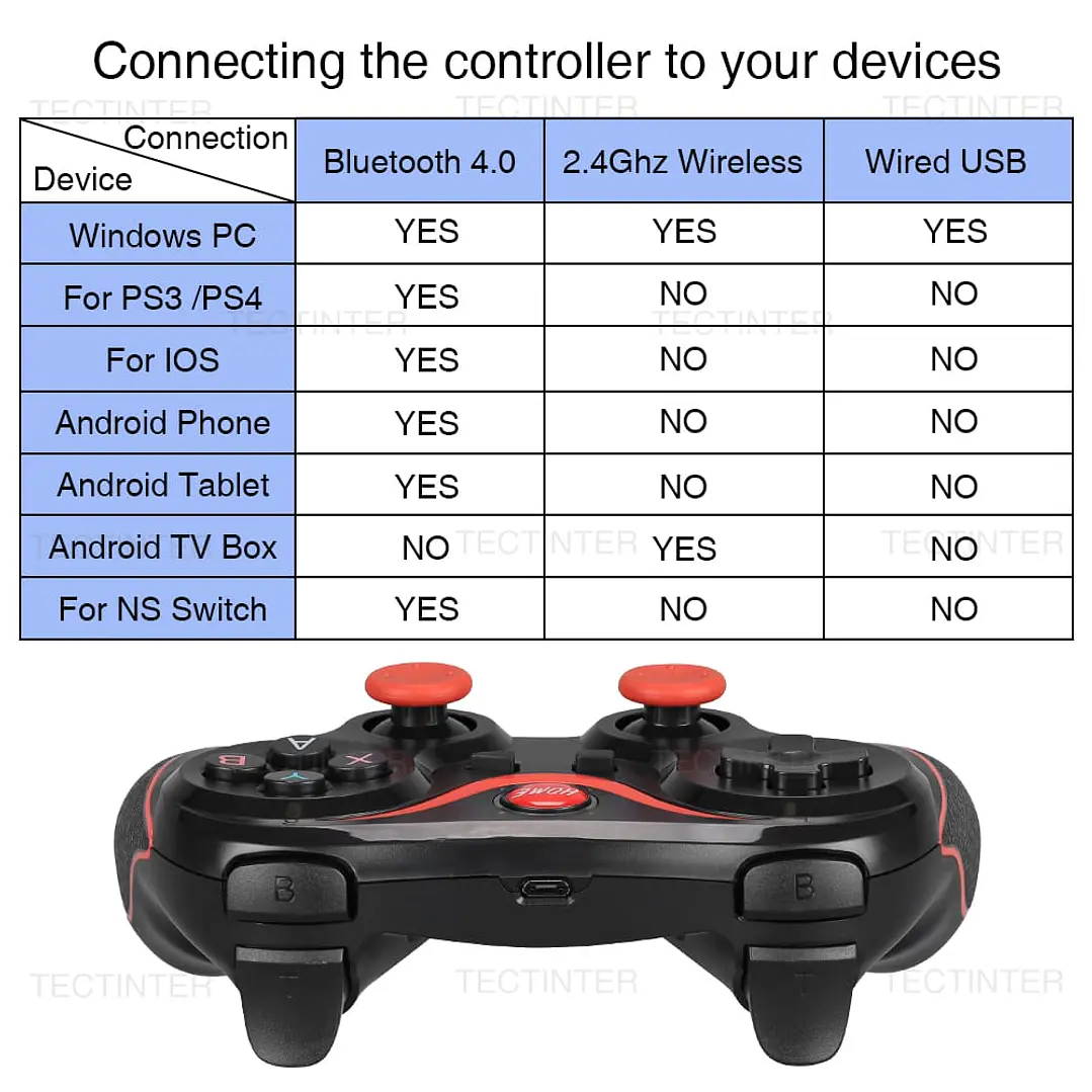 Control Mando Para Celular Gamepad Bluetooth Android Pc 8