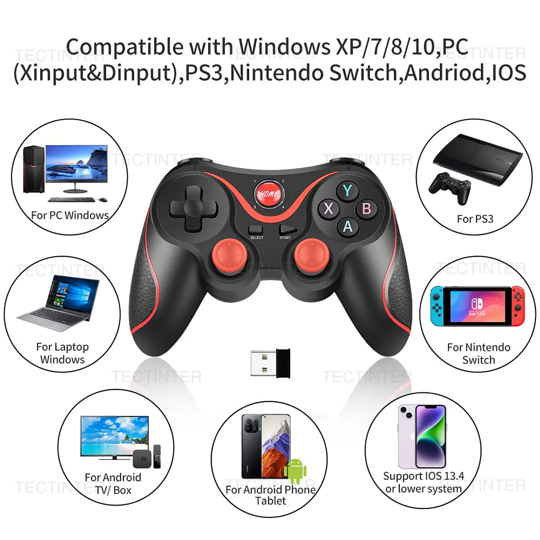 Control Mando Para Celular Gamepad Bluetooth Android Pc 10