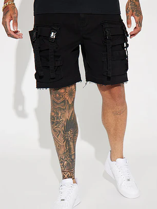 Short Stay On My Mind Relaxed Utility - Negro
