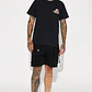 Short Stay On My Mind Relaxed Utility - Negro - Miniatura 3