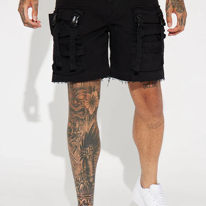 Short Stay On My Mind Relaxed Utility - Negro 1