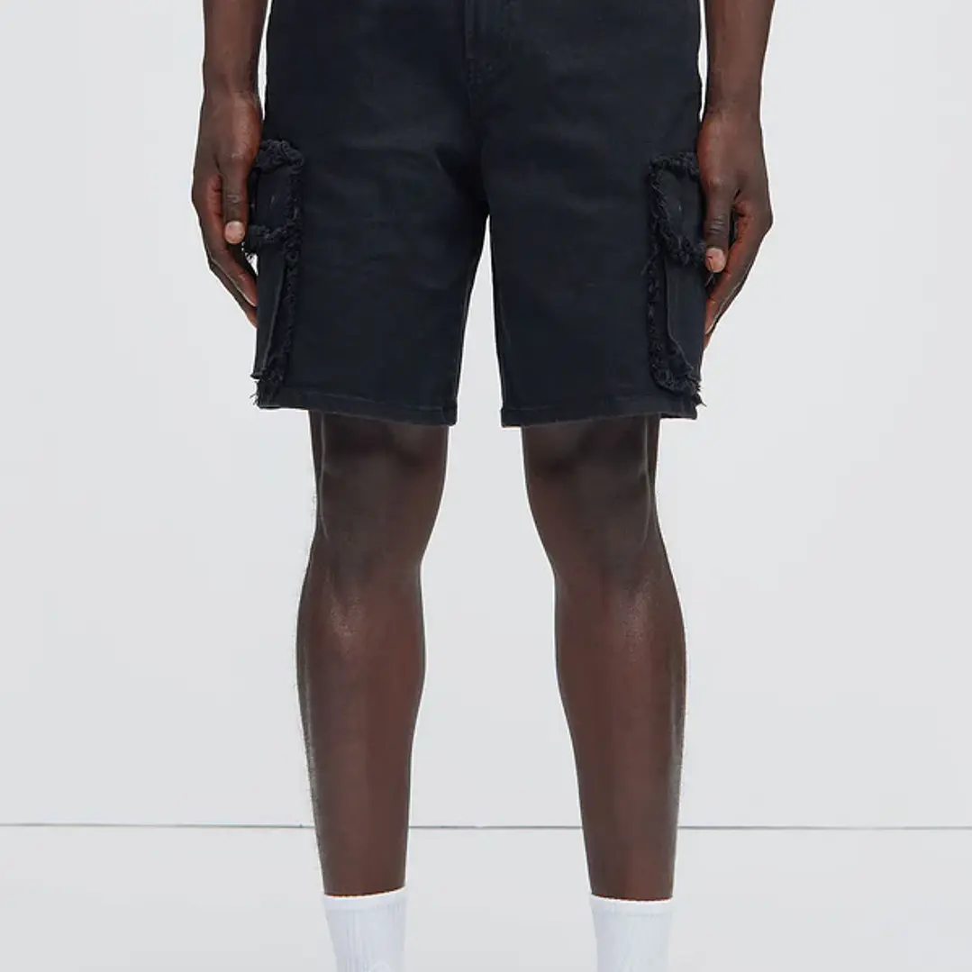 Short Rush Home Denim Cargo - Negro 1