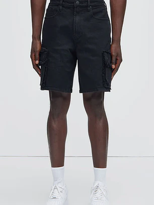 Short Rush Home Denim Cargo - Negro