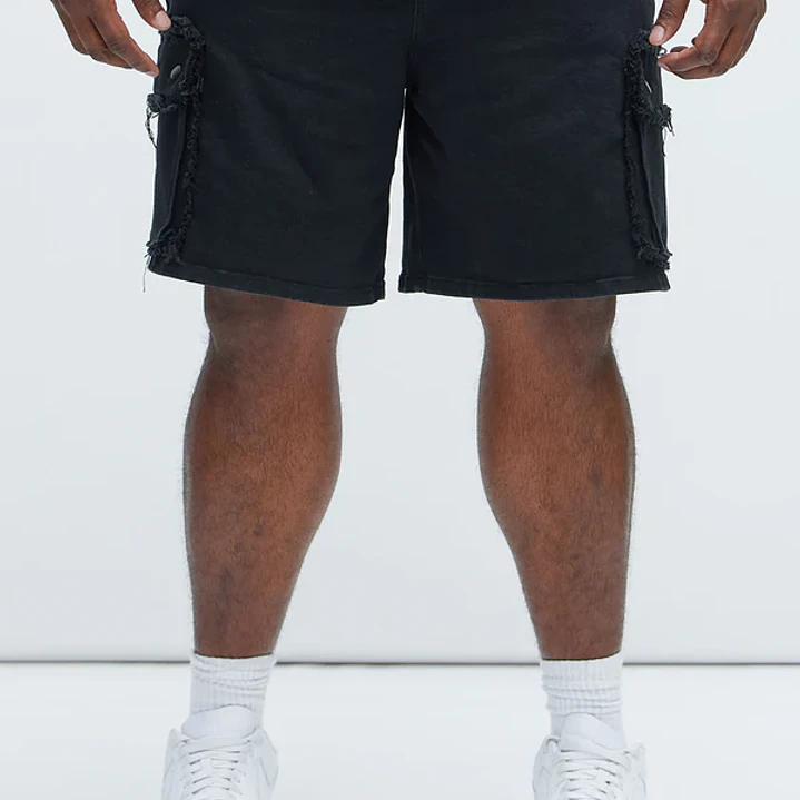 Short Rush Home Denim Cargo - Negro 4