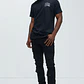 Jeans Ajustado Y Acampanado Let's Go Fray Cargo - Negro - Miniatura 5