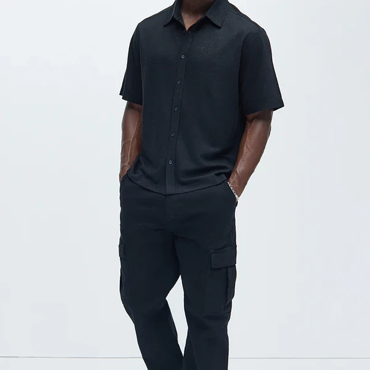Pantalones Tipo Cargo Kyle Straight - Negro 2