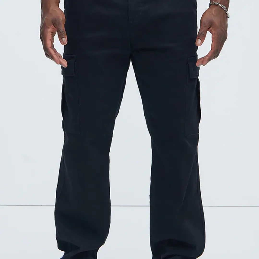 Pantalones Tipo Cargo Kyle Straight - Negro 3