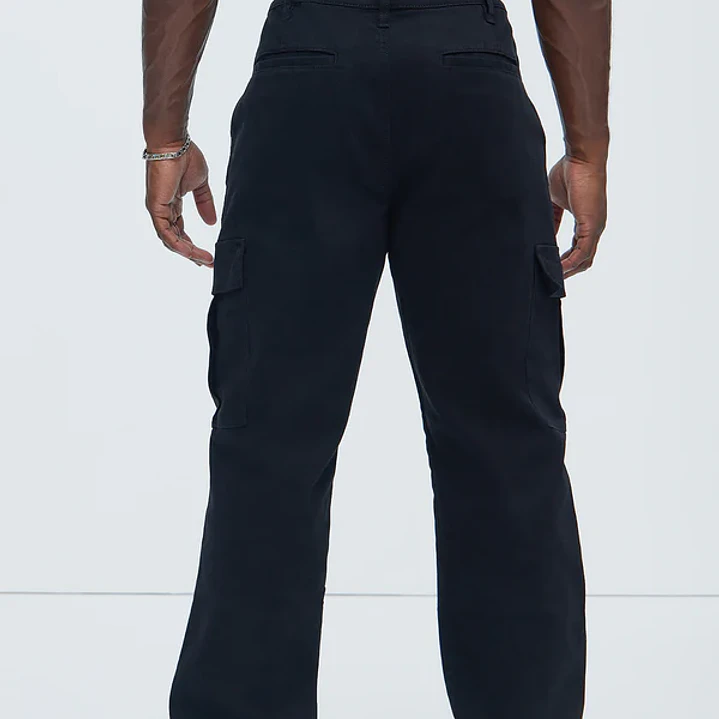 Pantalones Tipo Cargo Kyle Straight - Negro 4