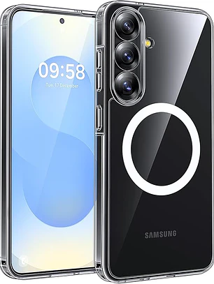 Carcasa Magnética Transparente TOCOL para Samsung Galaxy S25 – Protección Reforzada + Compatible MagSafe