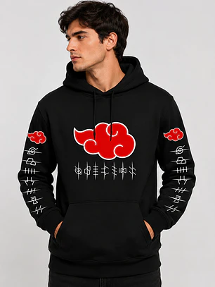 Polerón Akatsuki Naruto – Diseño Anime Unisex 🔥