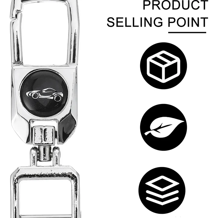 🔑✨ Set de 2 Llaveros Metálicos para Auto ✨🔑 2