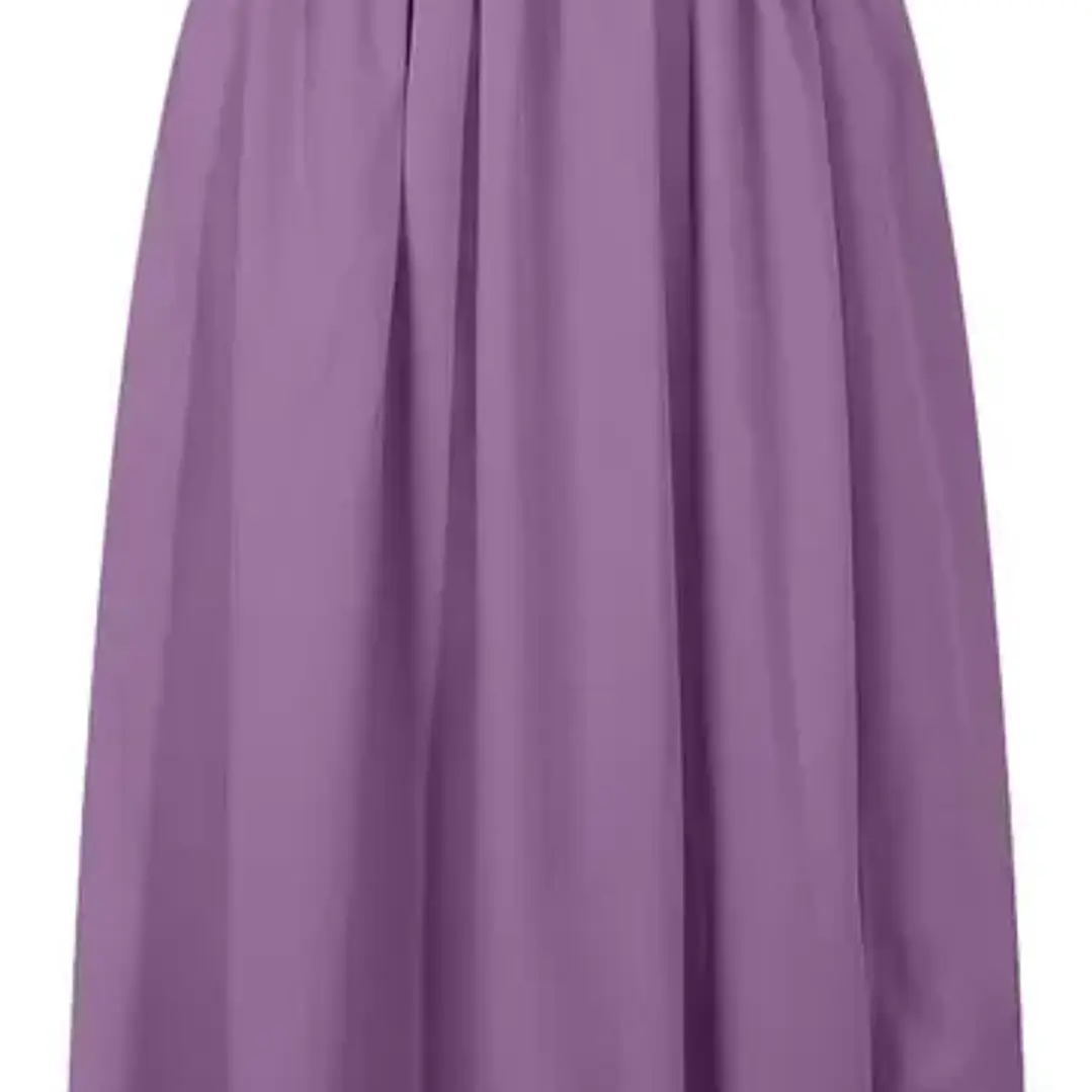 Vestido Largo Cuello V Morado Talla M 4
