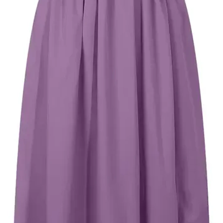 Vestido Largo Cuello V Morado Talla M 4