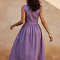 Vestido Largo Cuello V Morado Talla M - Miniatura 2