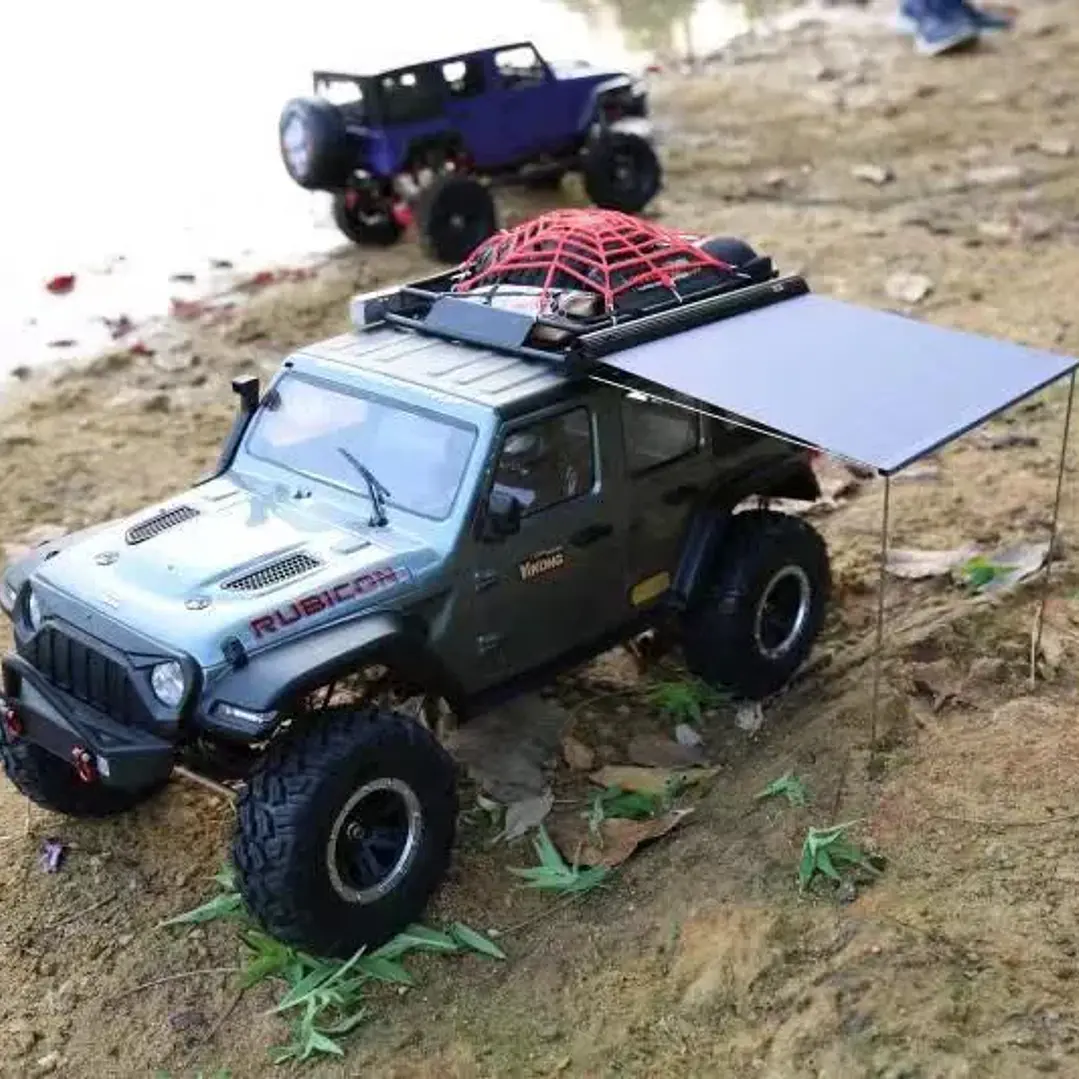Toldo Lateral Metálico para Autos RC Escala 1/10 y 1/8 – Compatible con SCX10, TRX4, D90 y más 3