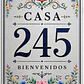 Placa Metálica Decorativa para Número de Casa 20x30 cm personalizable - Miniatura 2