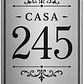 Placa Metálica Decorativa para Número de Casa 20x30 cm personalizable - Miniatura 3