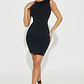 Vestido Fashion Nova Callie Double Lined Mini Dress – Negro | Talla S - Miniatura 1