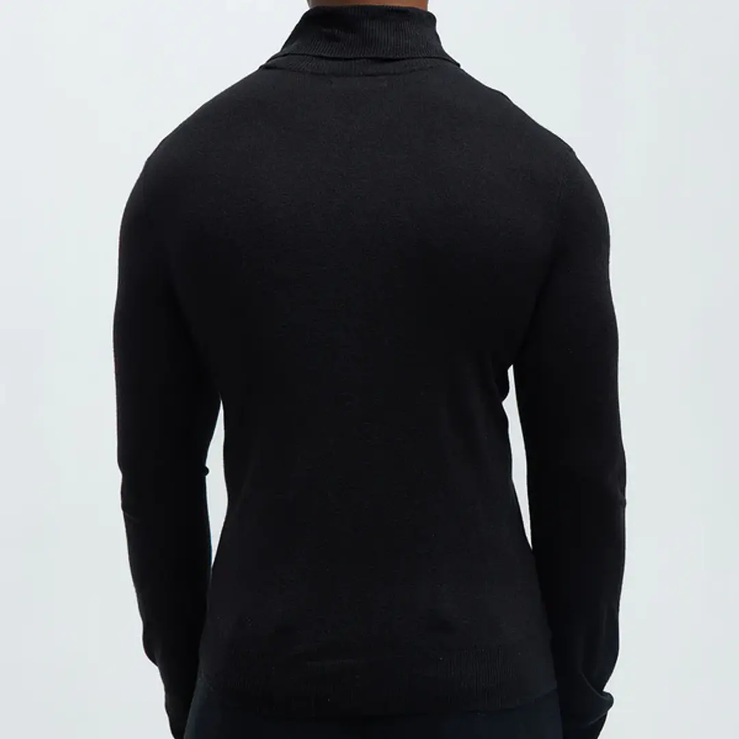 Sweater Fashion Nova DeAngelo Turtleneck – Negro | Talla XL 4