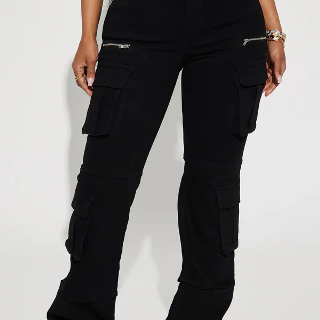 Jeans Fashion Nova City Streets Stretch Cargo – Negro | Talla 42 (Chile) 2