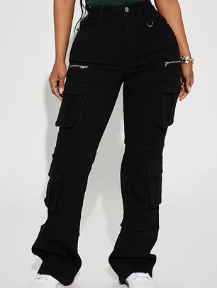 Jeans Fashion Nova City Streets Stretch Cargo – Negro | Talla 42 (Chile)