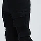 🖤👖 Jeans Fashion Nova Three Cargo Stacked Skinny Zipper Flare – Negro | Talla 32 👖🖤 - Miniatura 4