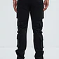 🖤👖 Jeans Fashion Nova Three Cargo Stacked Skinny Zipper Flare – Negro | Talla 32 👖🖤 - Miniatura 5