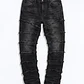 Jeans Fashion Nova About Fray Stacked Skinny Flare – Black Wash | Talla 42 👖🖤 - Miniatura 5