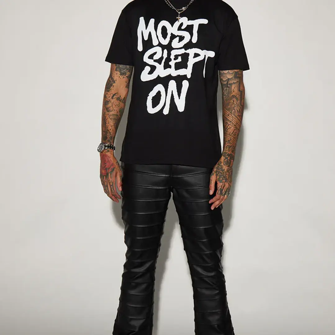 Polera Fashion Nova Most Slept On Short Sleeve Tee – Negra | Talla XL 1