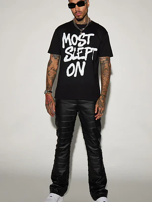 Polera Fashion Nova Most Slept On Short Sleeve Tee – Negra | Talla XL