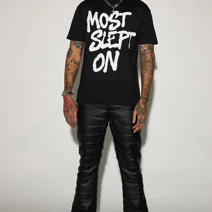 Polera Fashion Nova Most Slept On Short Sleeve Tee – Negra | Talla XL 1