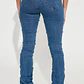 Jeans Fashion Nova See Me High Rise Stacked Straight Leg – Medium Blue Wash | Talla 32 (Chile) - Miniatura 2
