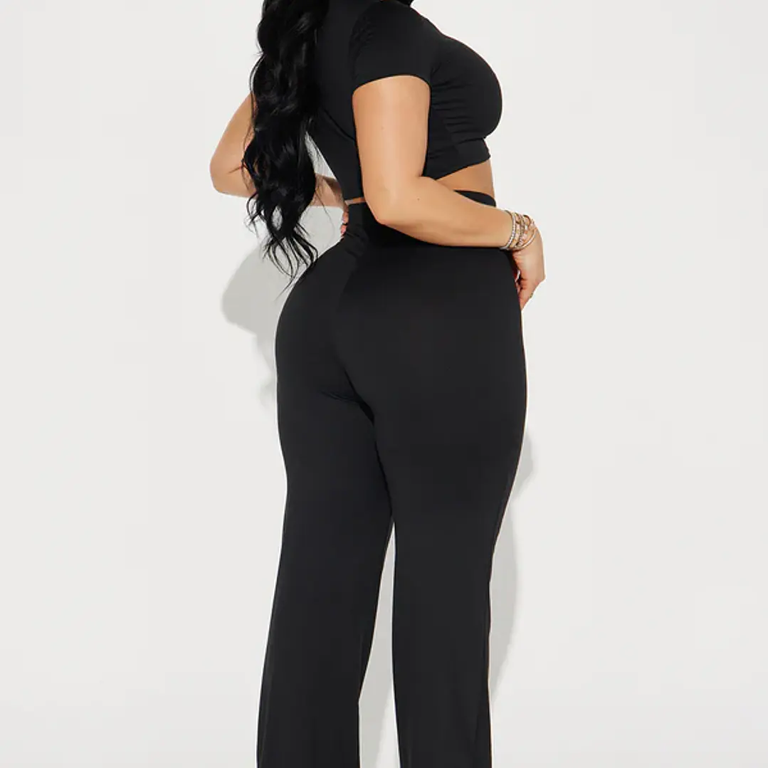 Conjunto Fashion Nova Naughty Girl Pant Set – Negro | Talla S 3