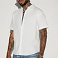 Camisa Fashion Nova Ryland Short Sleeve Button Up – Blanca | Talla XXL - Miniatura 2