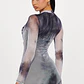 Vestido Fashion Nova Rebel Rock Mini Dress – Grey Combo | Talla XS - Miniatura 3