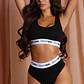 Conjunto Fashion Nova Sosten Y Calzon Set Negro Talla M - Miniatura 1