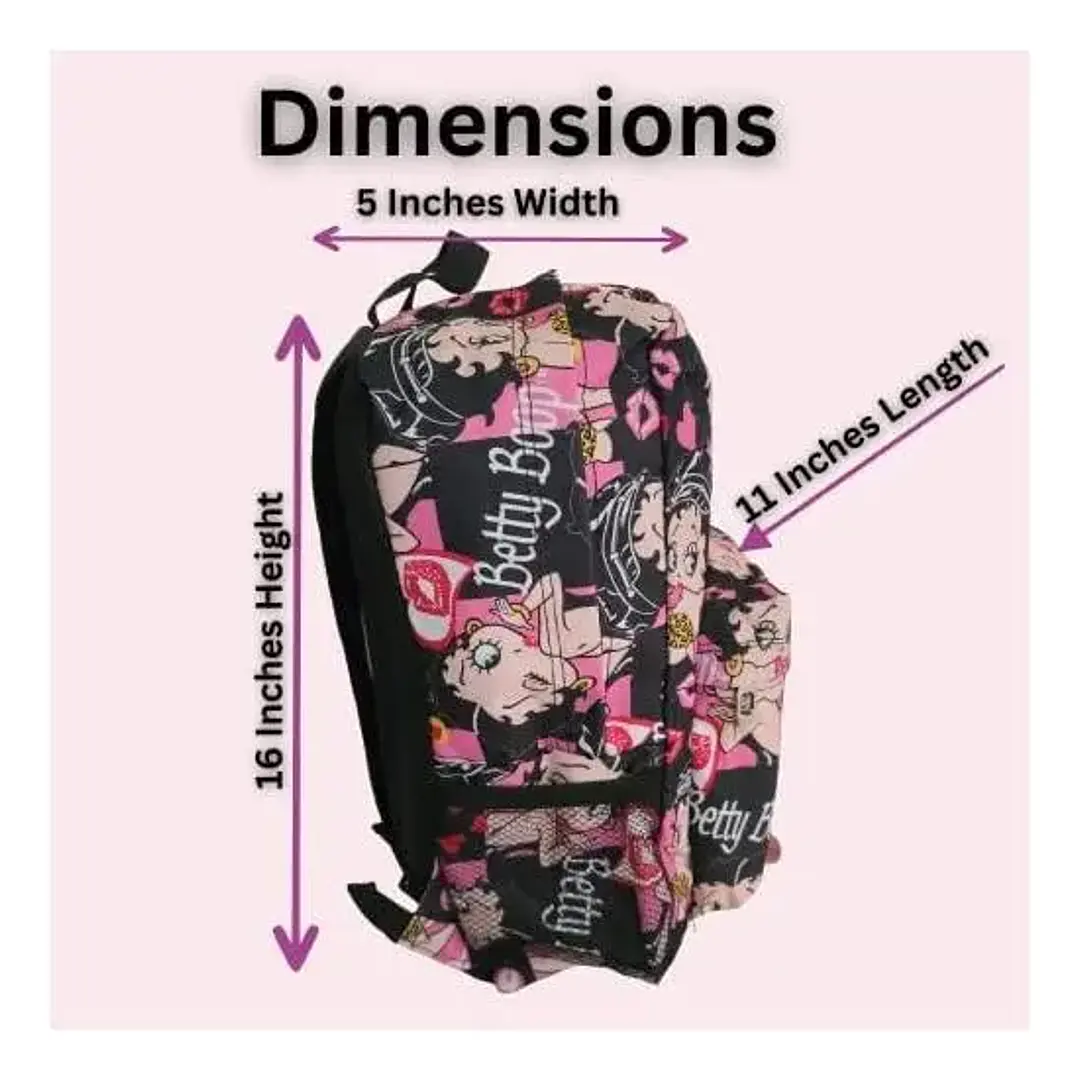 Mochila Grande Betty Boop original de Microfibra – Amplia, Resistente y Cómoda 5