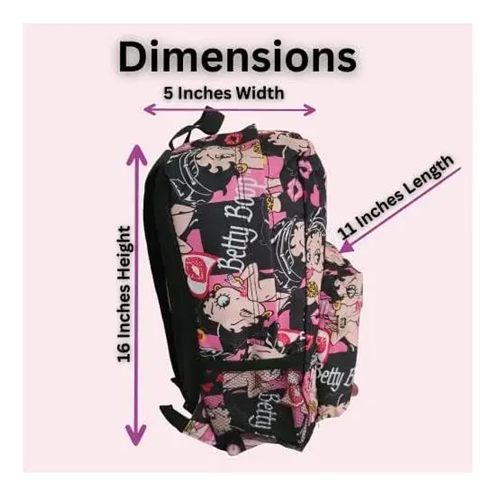 Mochila Grande Betty Boop original de Microfibra – Amplia, Resistente y Cómoda 5