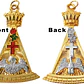 Joya Masónica Scottish Rite 18° Rose Croix Doble Cara – Bañada en Oro - Miniatura 2