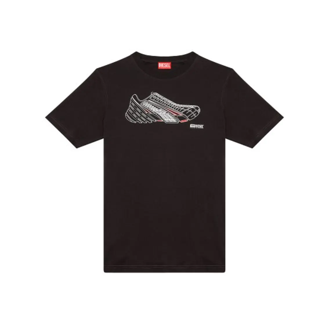 Polera Diesel T-Just Shoe Hombre Negra – Talla M 1