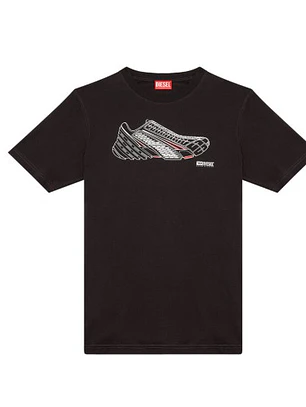 Polera Diesel T-Just Shoe Hombre Negra – Talla M