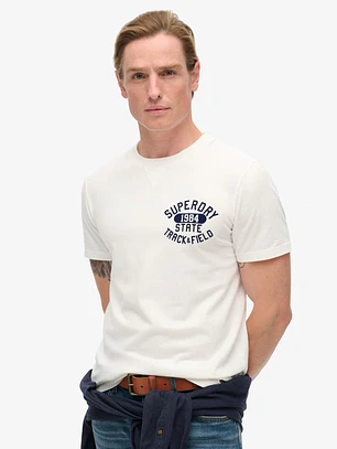 Polera Superdry Track & Field Graphic Hombre – Talla M