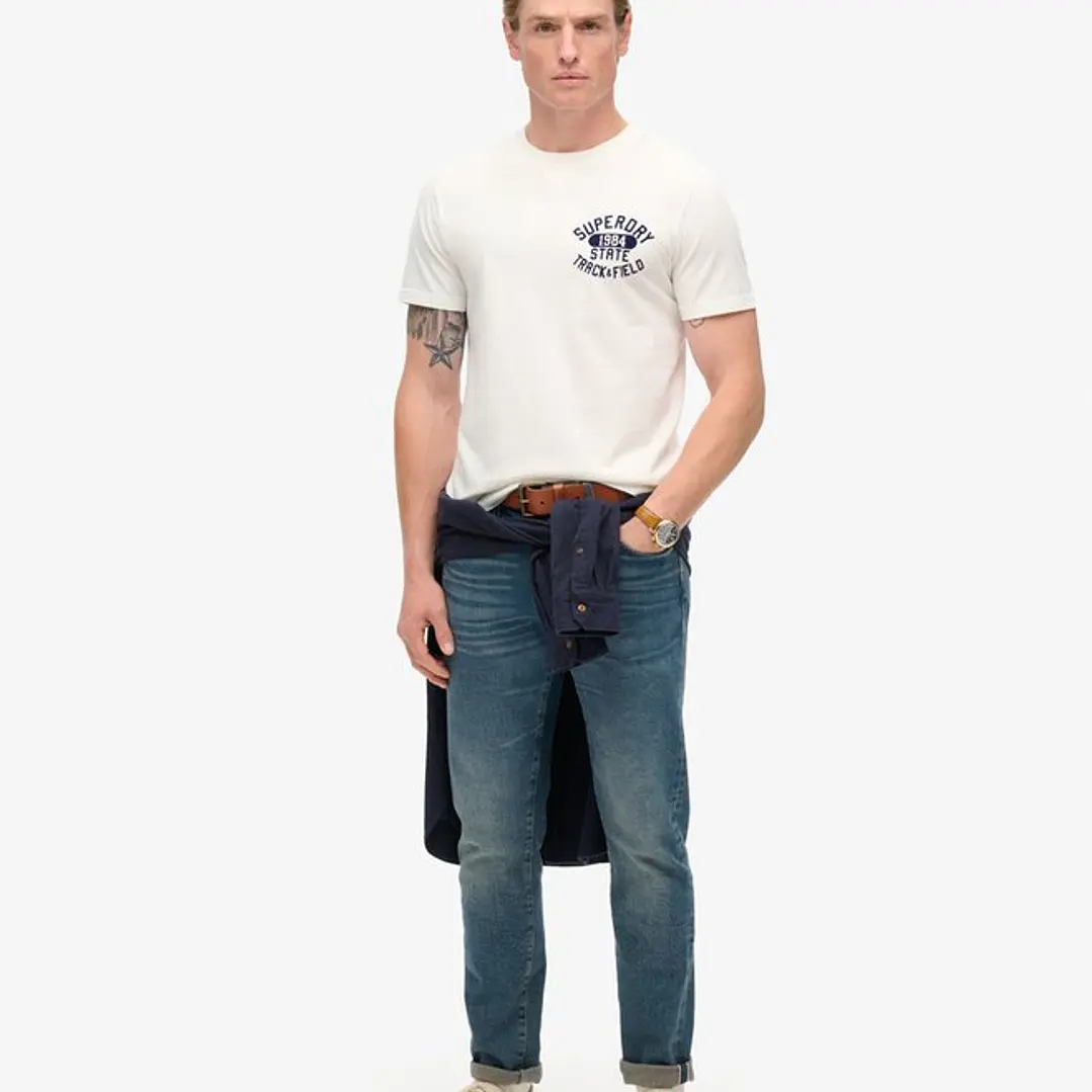 Polera Superdry Track & Field Graphic Hombre – Talla M 5