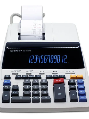 Calculadora De Impresión Sharp El2630piii 12 Dígitos Blanco (Usado)