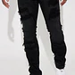 Jeans Fashion Nova Cuff Me Stacked Skinny Flared – Black Wash - Miniatura 1