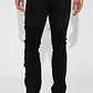 Jeans Fashion Nova Cuff Me Stacked Skinny Flared – Black Wash - Miniatura 4