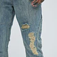 Jeans Fashion Nova Jones Distressed Vintage Slim Light Blue talla 42 - Miniatura 3